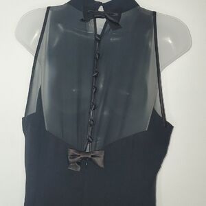 Donna Ricco Black Backless Dress